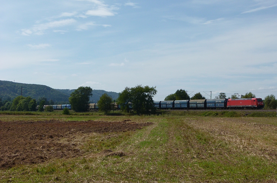185 339-9 ist mit einem PKP Leerkohlezug am 02.09.2012 bei Bruchmhlbach-Miesau