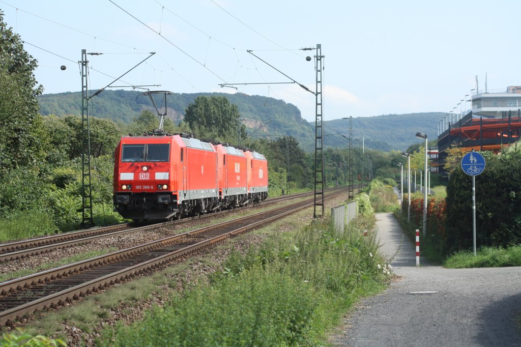 185 368-6 fuhr am 25.08.11 durch Bonn Limperich.