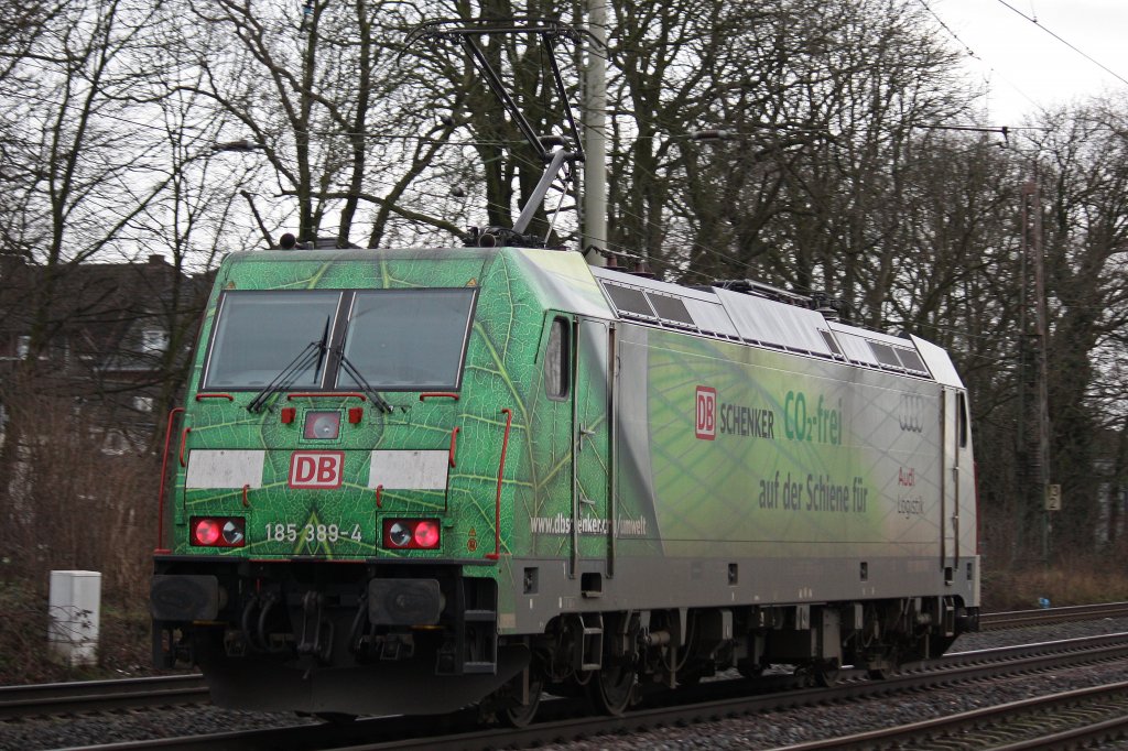 185 389  CO2Frei  am 4.2.13 als Lz in Ratingen-Lintorf.