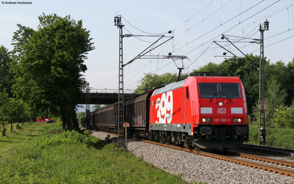185 399-3  399. Lok BR 185  mit dem FE 44696 (Zrich Limmattal-Kornwestheim Rbf) bei Denzlingen 7.5.11