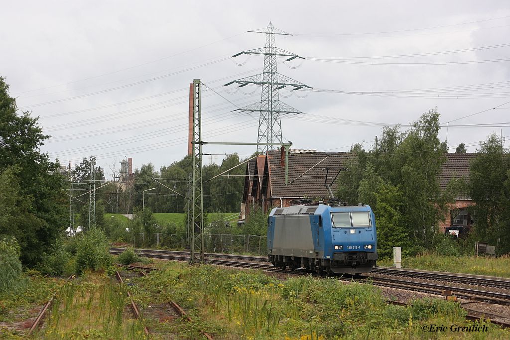 185 512 von TX Logistics am 10.08.2011 in Hamburg Unterelbe.