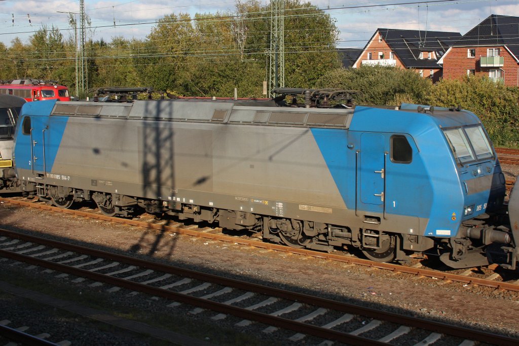 185 514 am 17.10.10 abgestellt in Bremerhaven-Lehe
Fotorafiert aus dem Museumszug herraus!!!