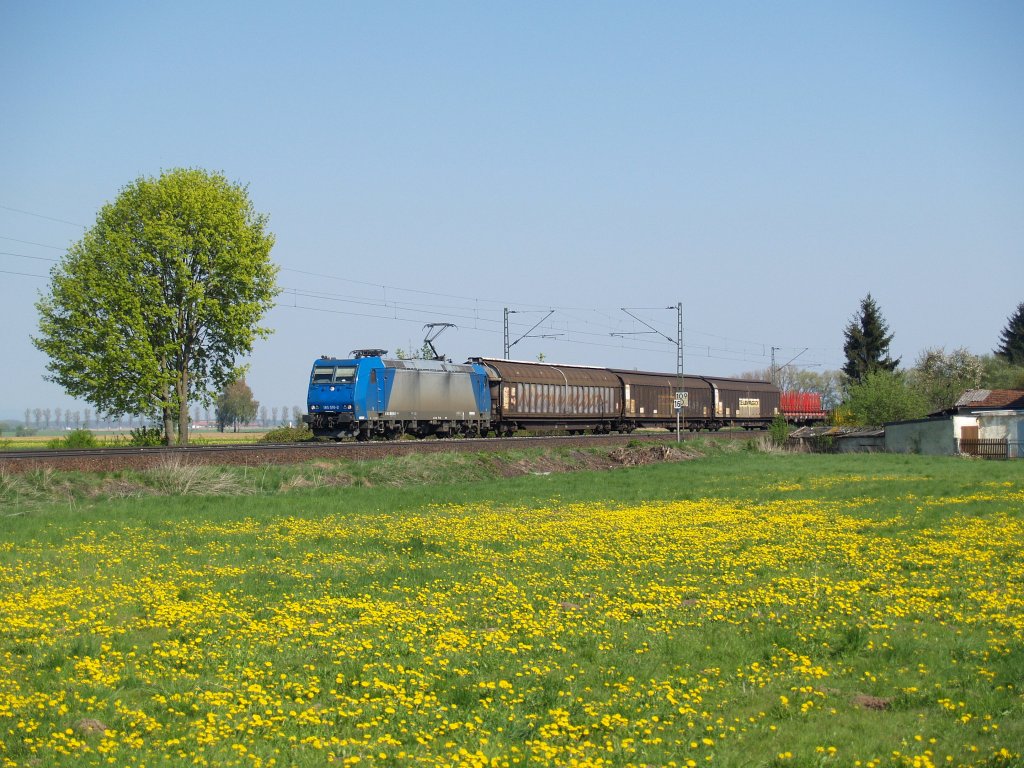 185 516 am 19.04.2011 unterwegs bei Obertraubling