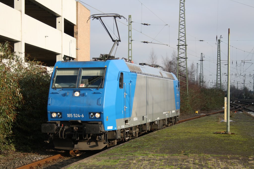 185 524-6 am 14.12.09 im Krefelder Hbf.