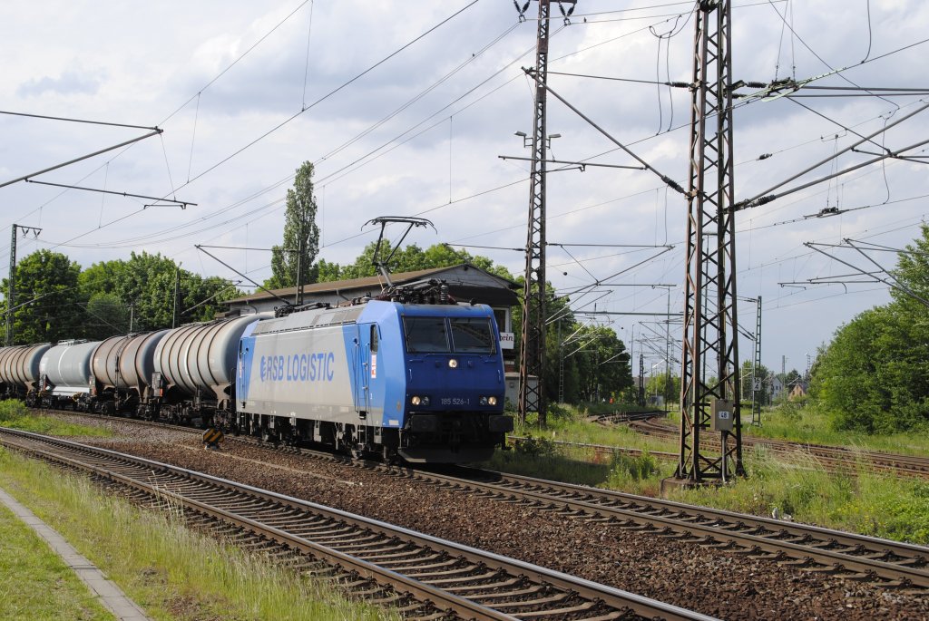 185 526-1, am 08.06.2010 in Lehrte.