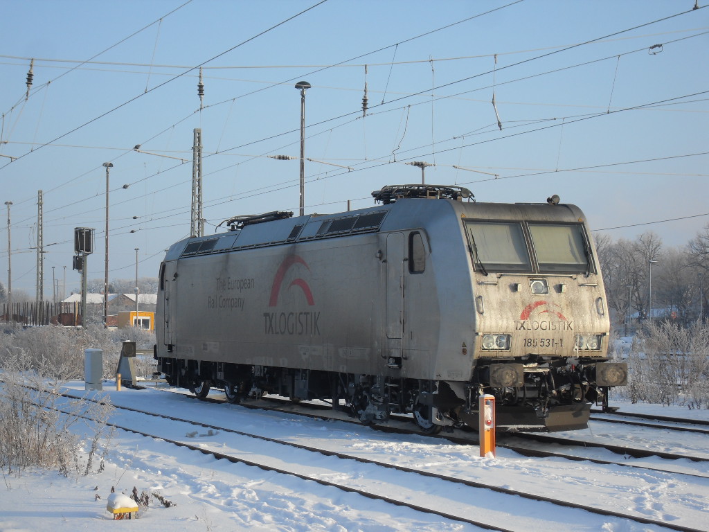 185 531 stand am 21.12.2010 in Stendal.