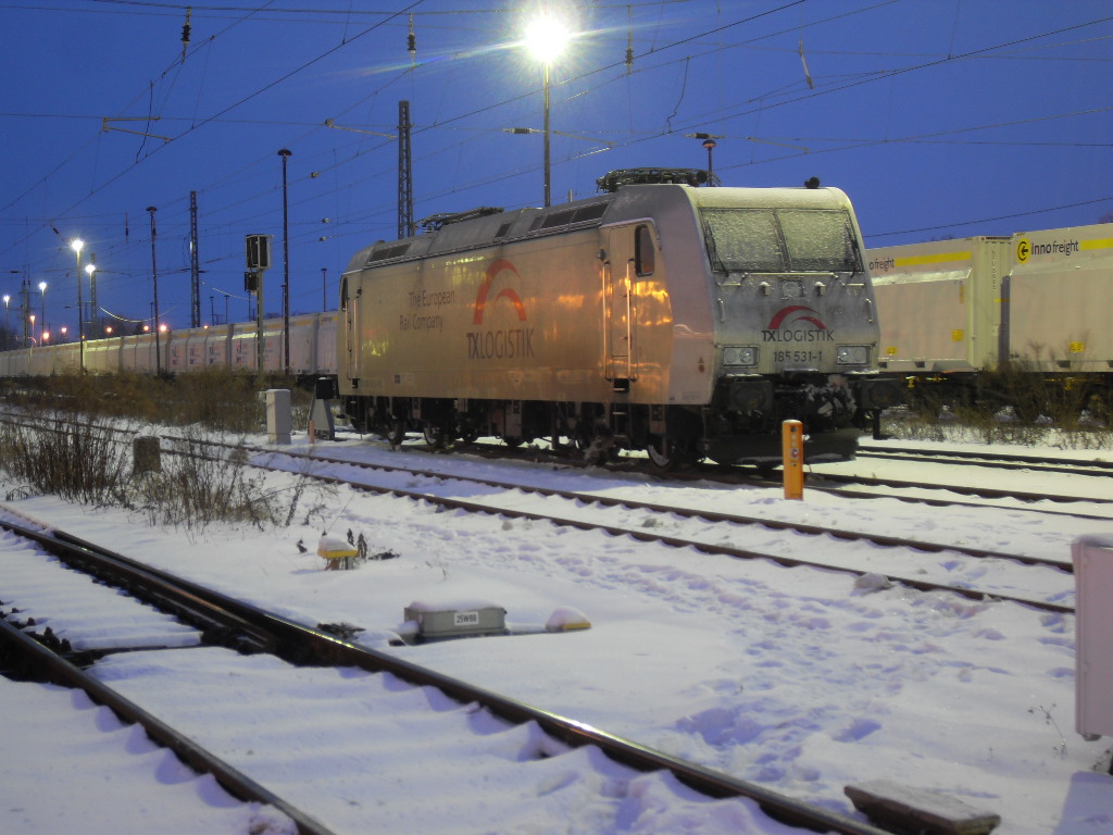 185 531 stand am 25.12.2010 in Stendal.