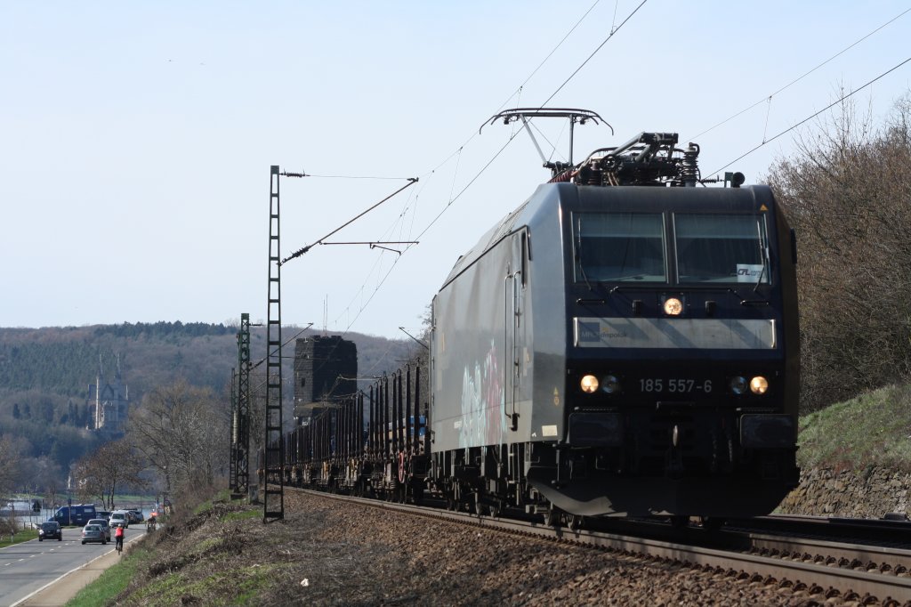185 557-6 (CFL Cargo) in Erpel am 20.03.11