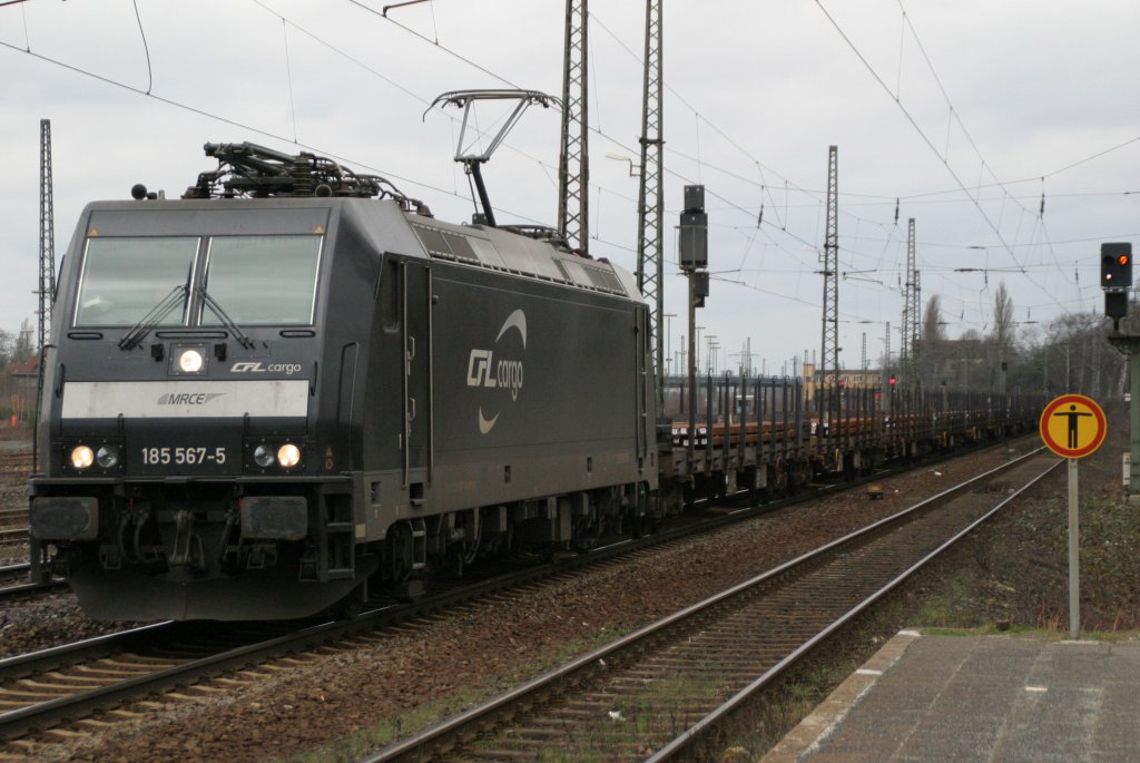 185 567 CFL Cargo am 6.2.11 in Duisburg-Bissingheim