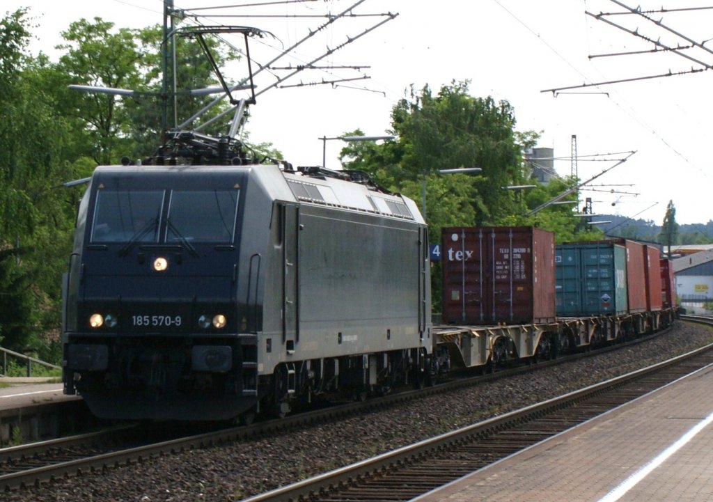 185 570-9 mit einen KLV in Georgensmnd am 10.06.2010 (Rene)