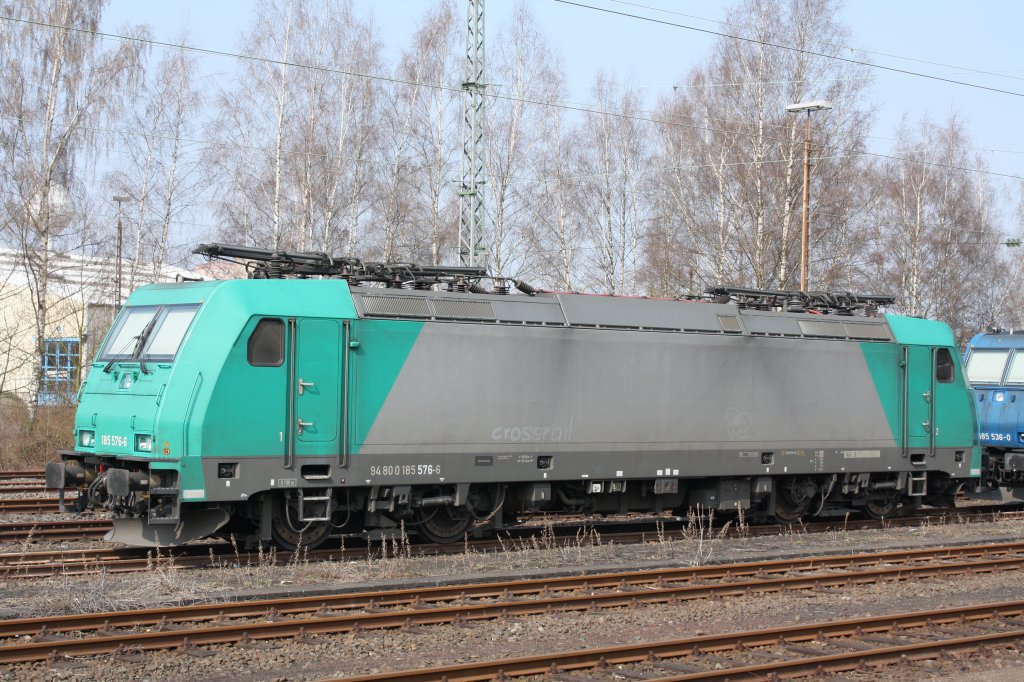 185 576-6 abgestellt in Herzogenrath am 27.03.11