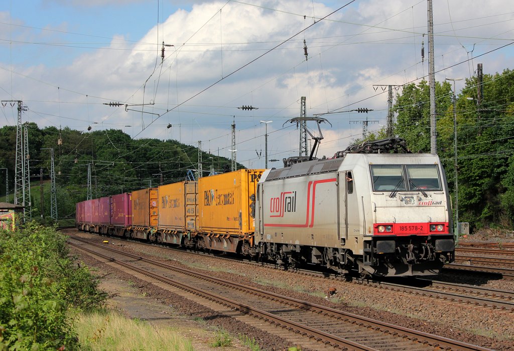 185 578-8 der Crossrail in Kln West am 11.05.2013