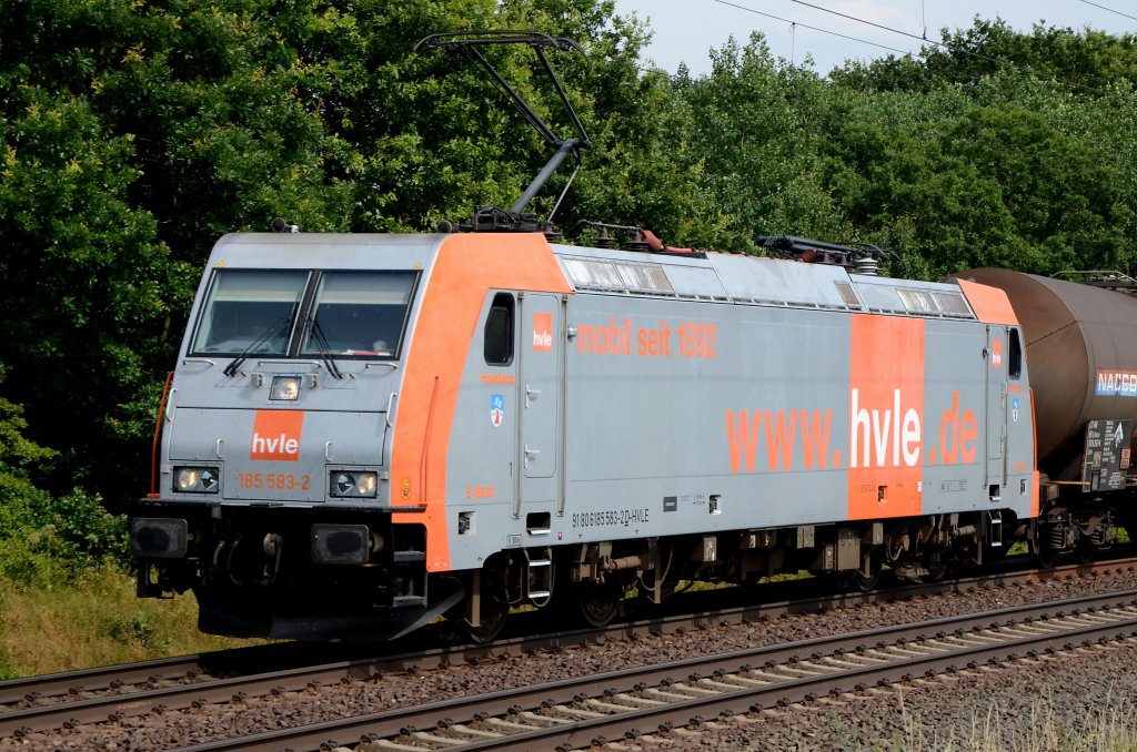 185 583-2 hvle am 16.07.2013 bei Woltorf