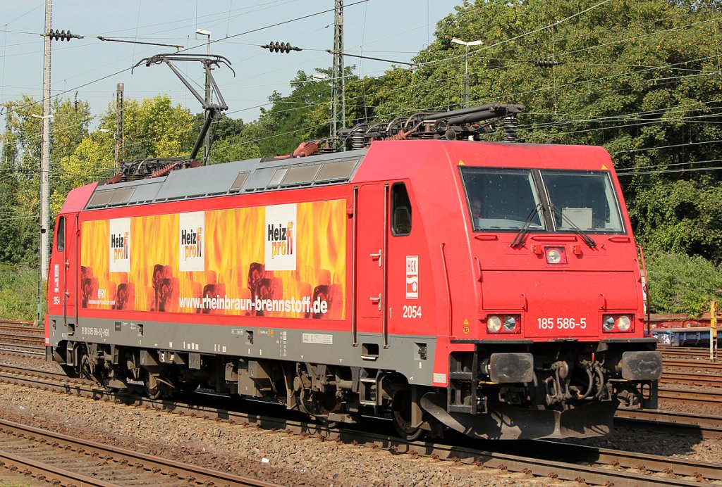 185 586-5  Heizprofi  der HGK in Kln West am 05.07.2011