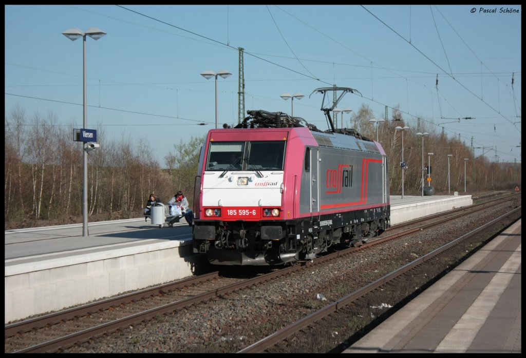 185 595 von Crossrail, dieser fuhr Sichtlich als Lz durch Viersen.
06.04.10 16:06