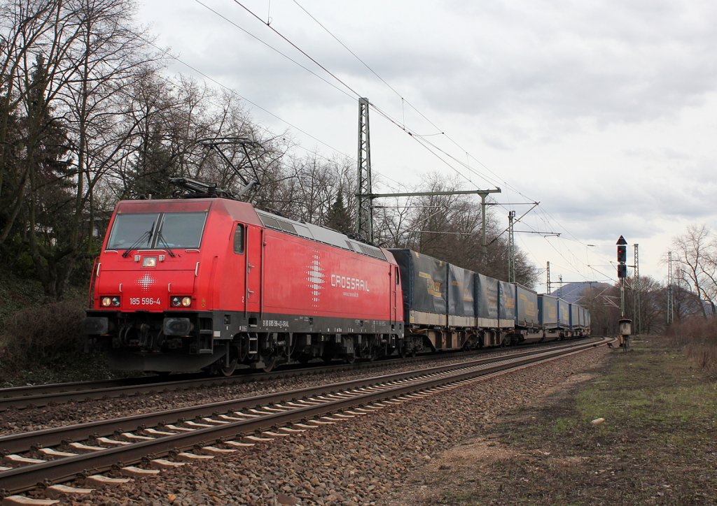 185 596-4 in Bonn Oberkassel am 11.04.2013