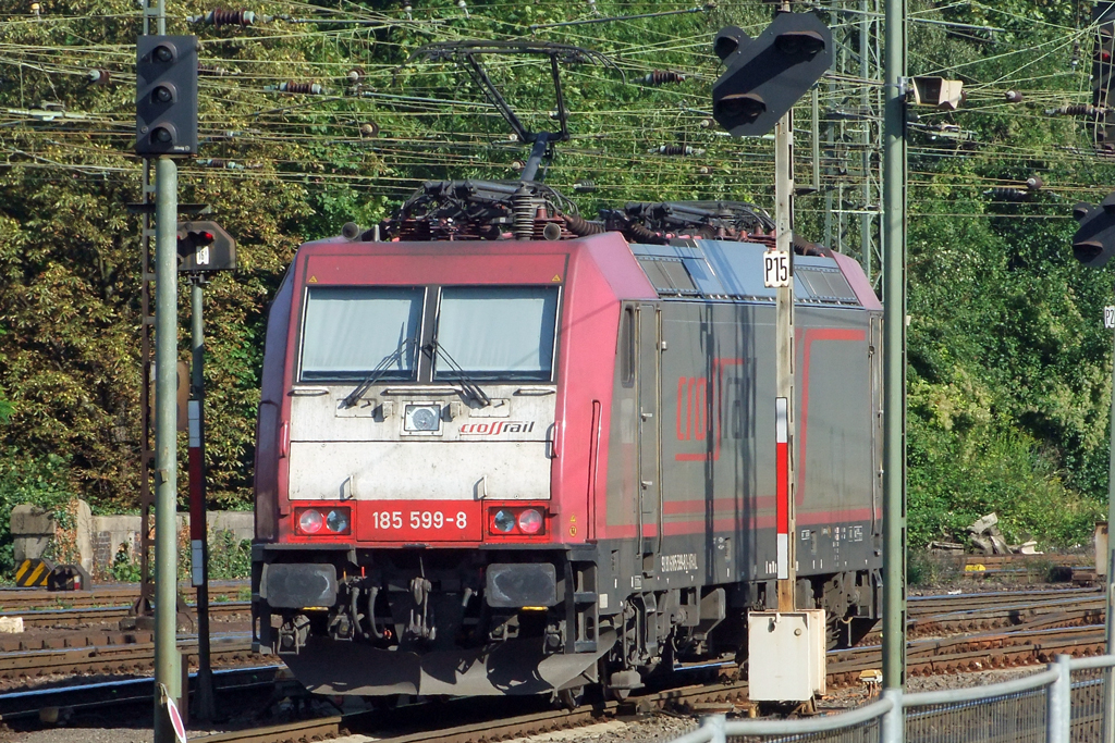 185 599-8 von Crossrail in Aachen-West 31.8.2010