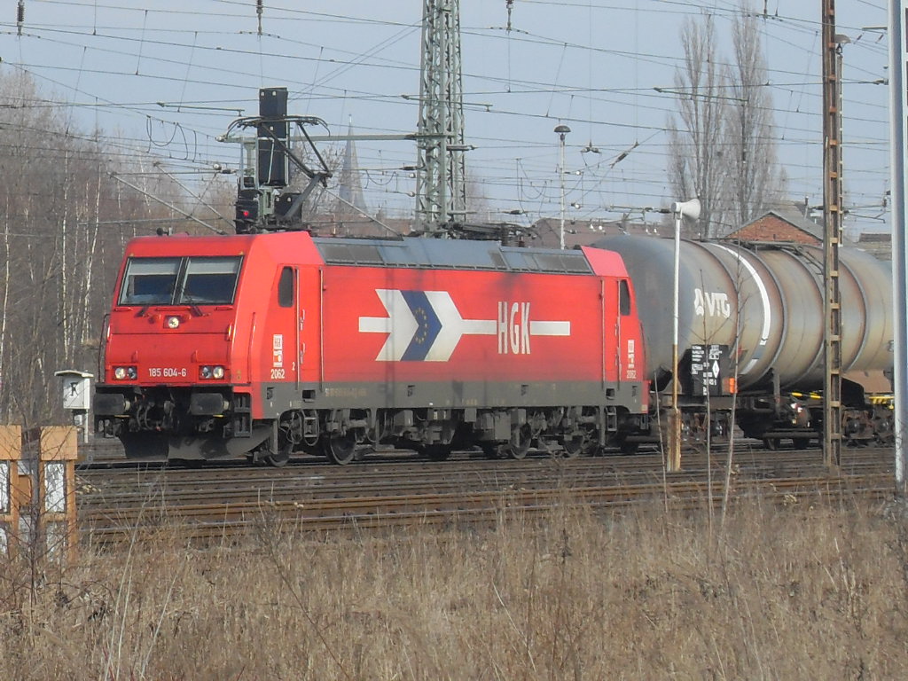 185 604 (HGK 2062)war am 24.02.2011 in Stendal.