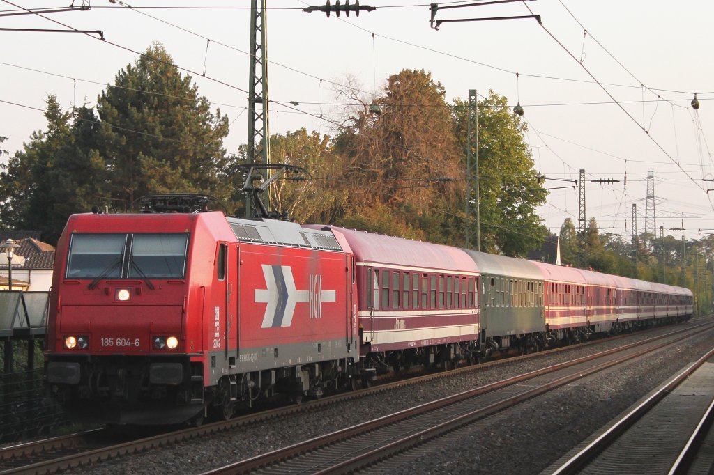 185 604 zog am 25.9.11 einen Sonderzug durch Dsseldorf-Angermund