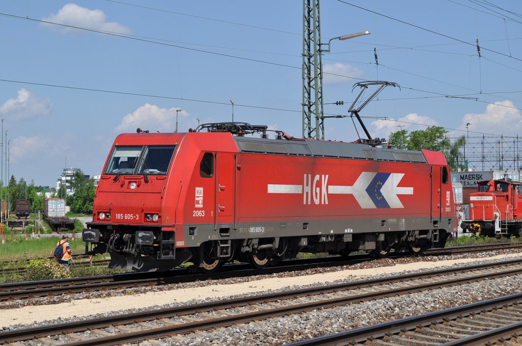 185 605 in Augsburg-Oberhausen am 25.05.2010 

