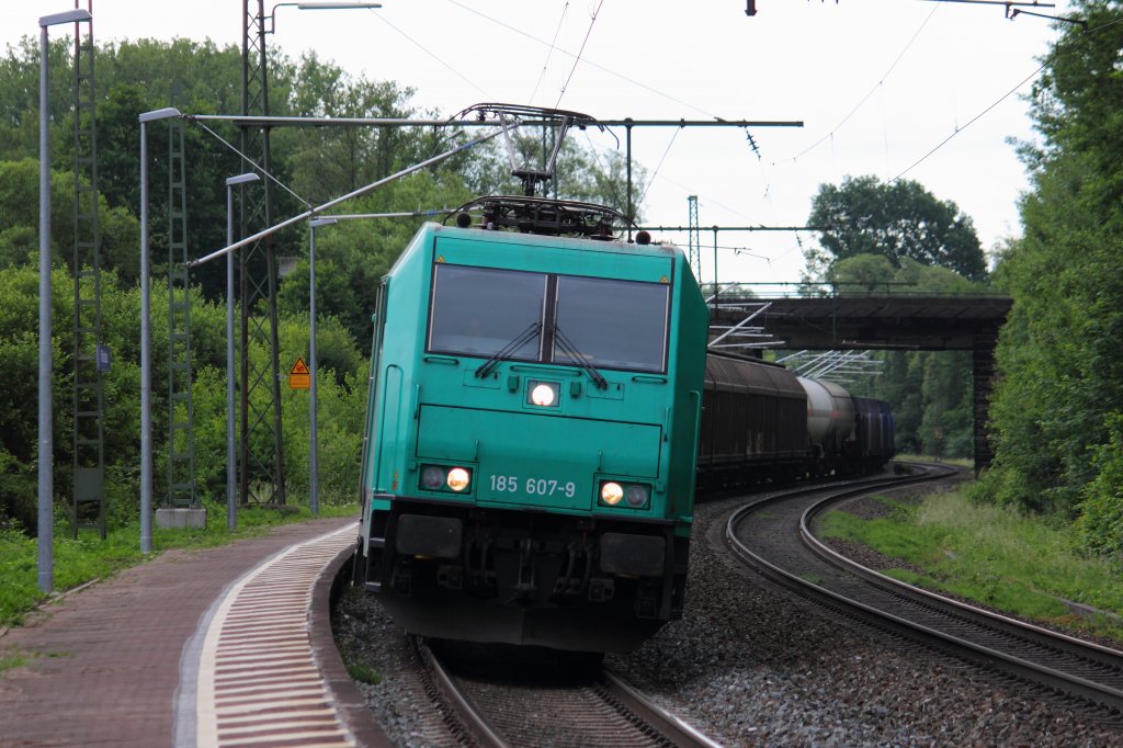 185 607-9 RBS in Michelau am 08.06.2012.