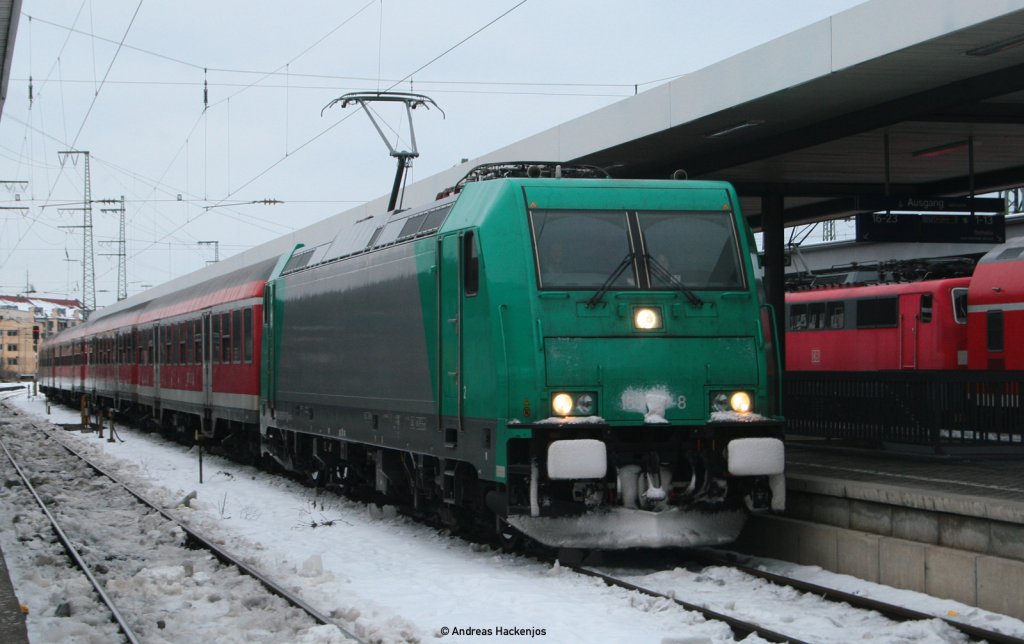 185 617-8 im S-Bahnverkehr in Nrnberg 4.1.11