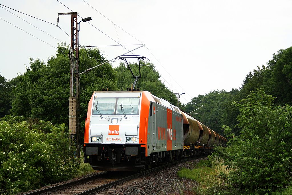 185 640 mit dem Buna-Zug auf dem Weg nach Rbeland in Httenrode. (12.7.2010)
