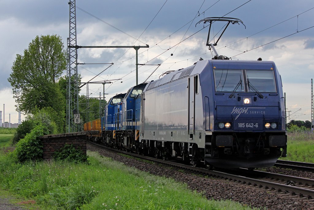 185 642-6 der MGW in Porz Wahn am 09.05.2012