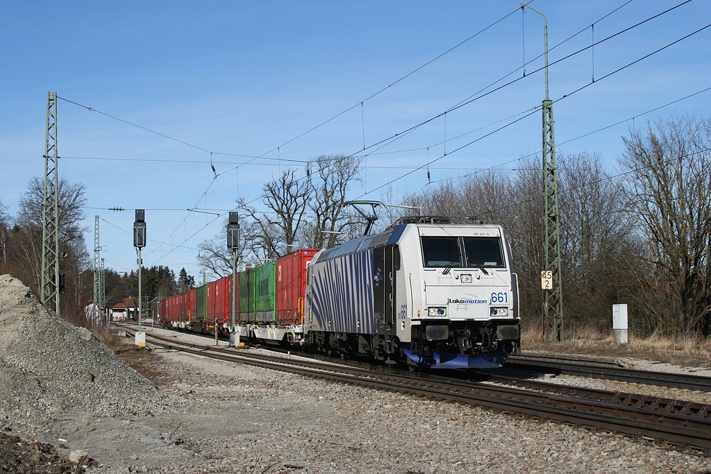 185 661 mit DGS 43117 am 27.02.2010 in Aling.