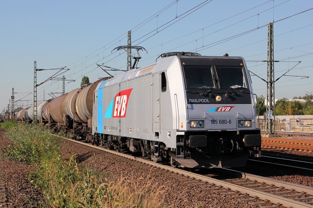 185 680-6 f�r die LTE im Einsatz bei Porz(Rhein) am 08.09.2012