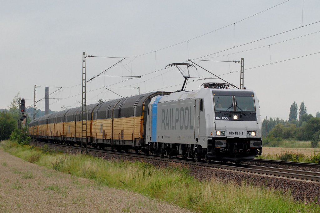 185 691-3 Railpool am 12.08.2011 bei Elze