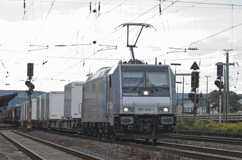 185 692-1 gesehen in Neuwied am 27.08.2011.
