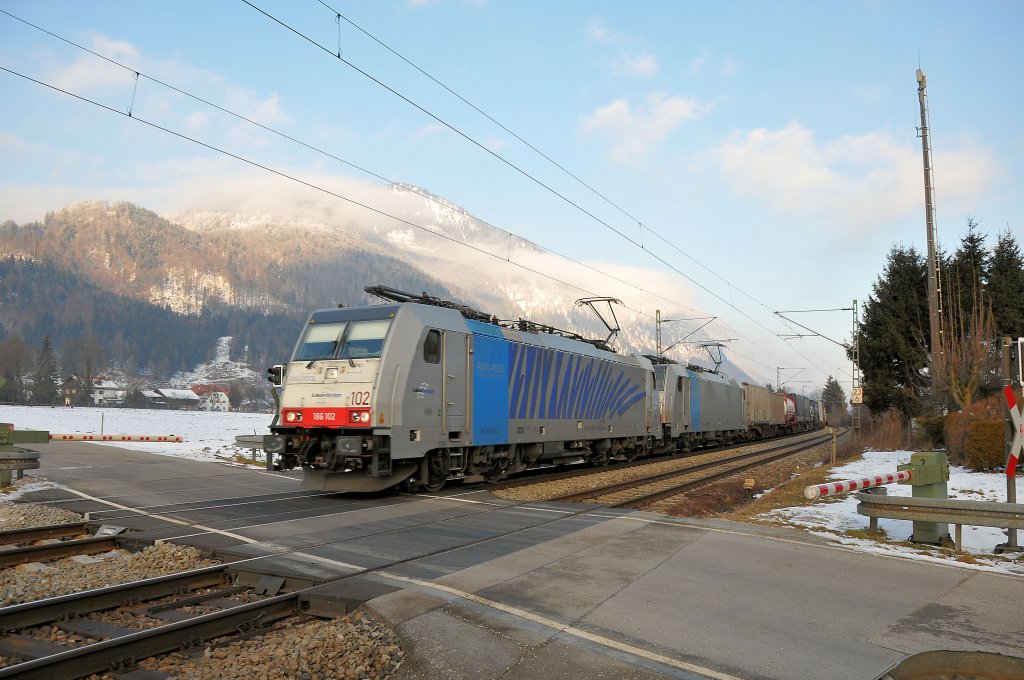 186 102 & 108 am 23.01.10 am Kloster Reisach Richtung Brenner