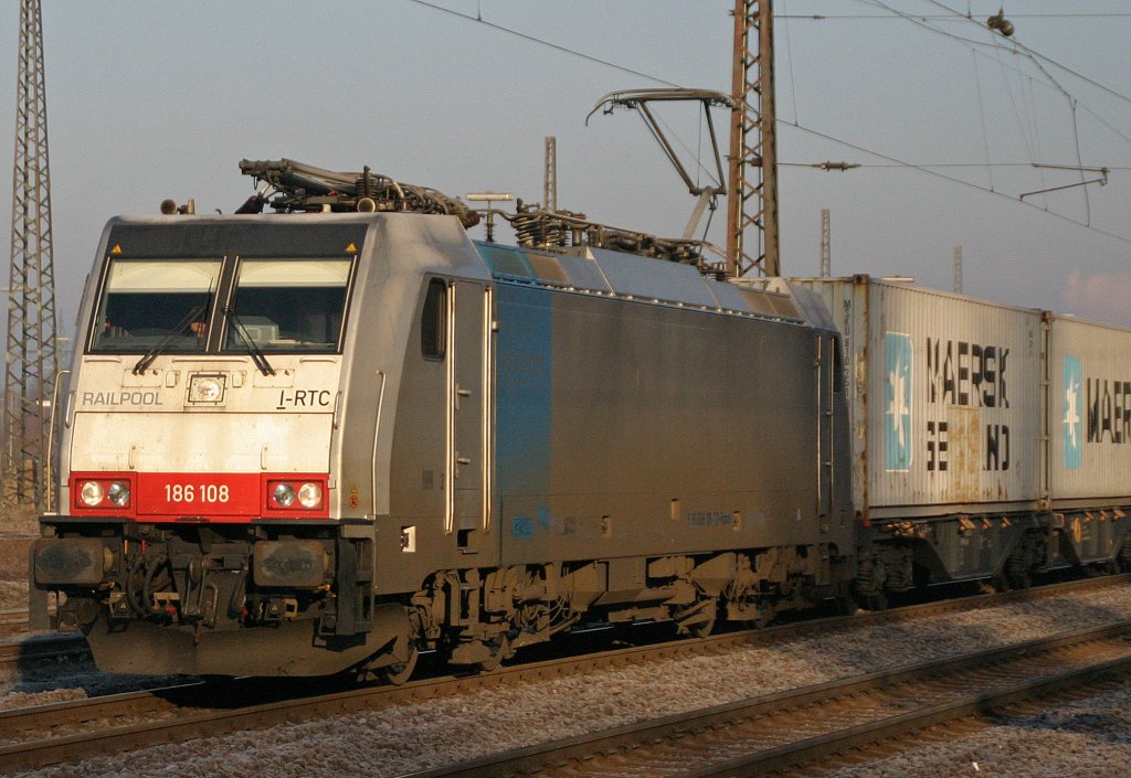 186 108 Railpool am 29.1.11 in Duisburg-Bissingheim