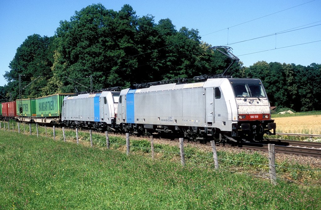 186 109 + 186 106  bei Grokarolinenfeld  09.07.10