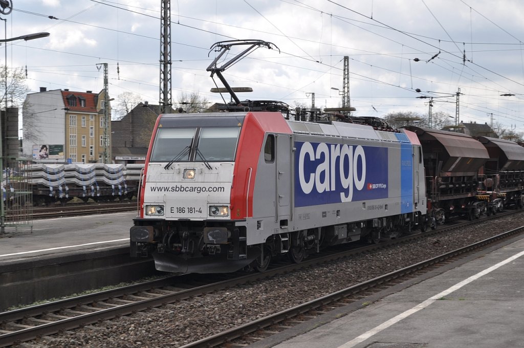 186 181 von SBB Cargo am 10.04.2010 in Wesel