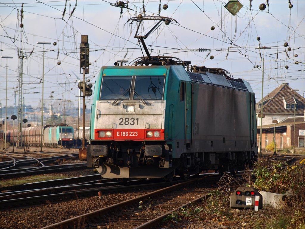 186 223 rangiert am 21.11.2010 in Aachen West