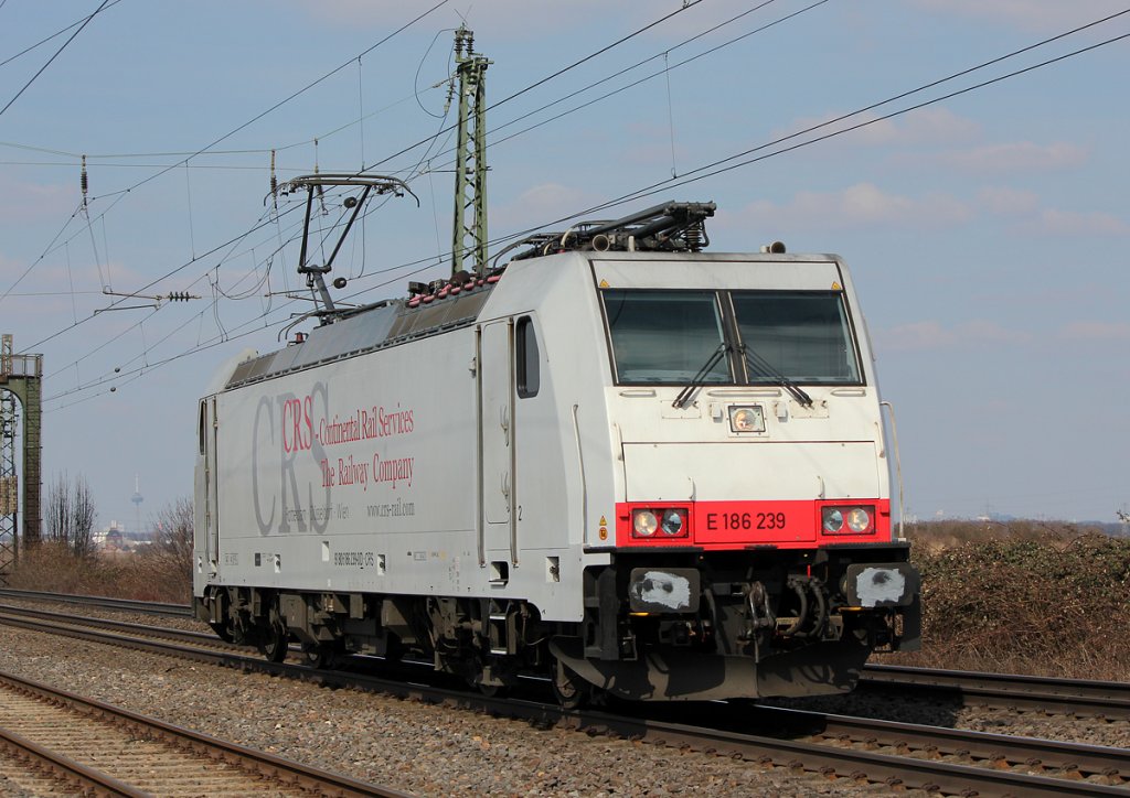 186 239 der CRS Lz bei Brhl am 01.04.2013