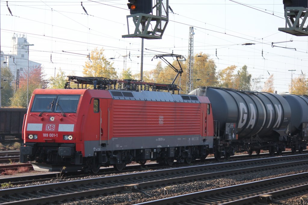189 001 durch den Gbf Paderborn Richtung Altenbeken am 01/11/11