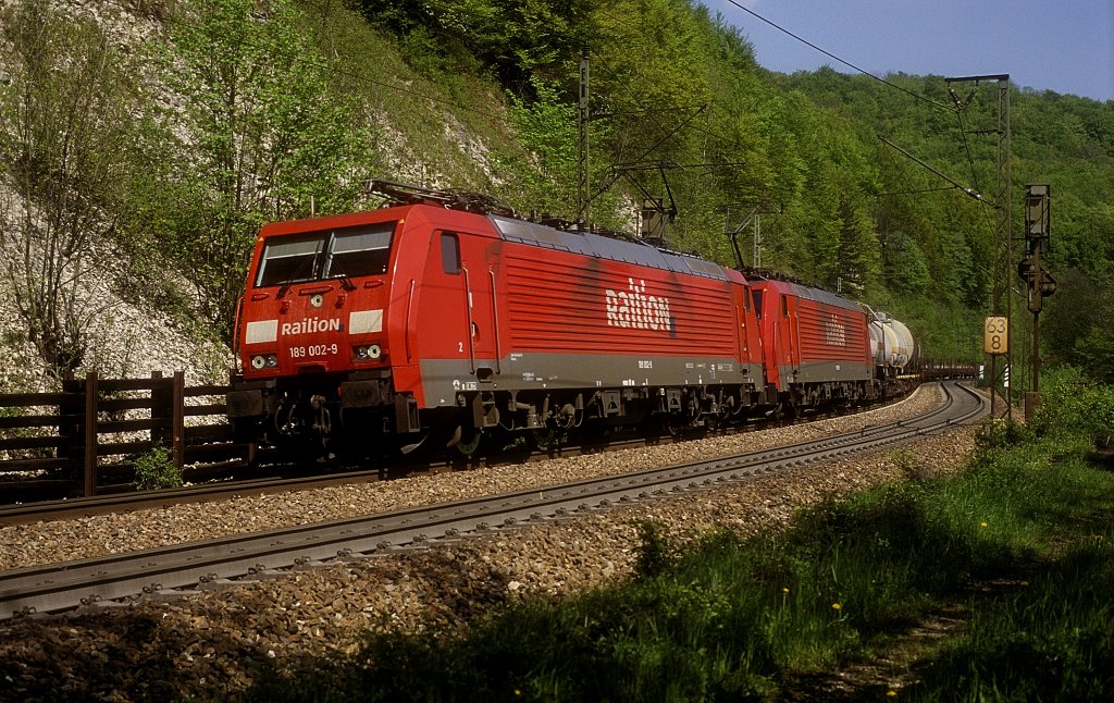 189 002 + 058  Geislinger Steige  11.05.06