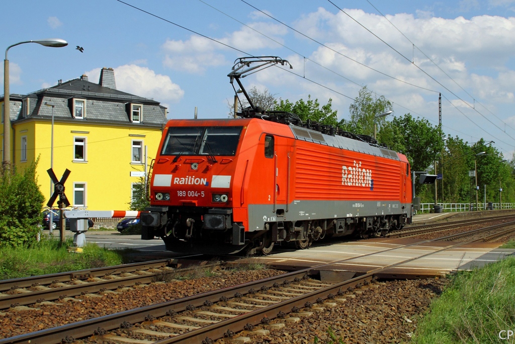 189 004-5 durchfhrt am 30.4.2010 Dresden-Stetzsch.