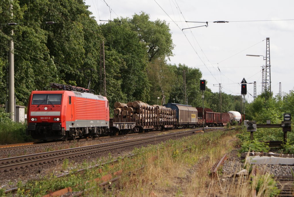 189 021-9 mit gem. Gz in Lintorf am 17.07.2010