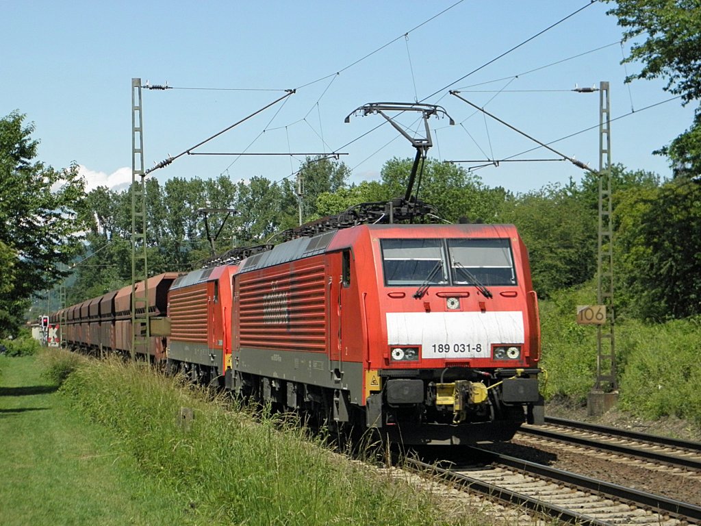 189 031-8 in Unkel am 11.6.2011