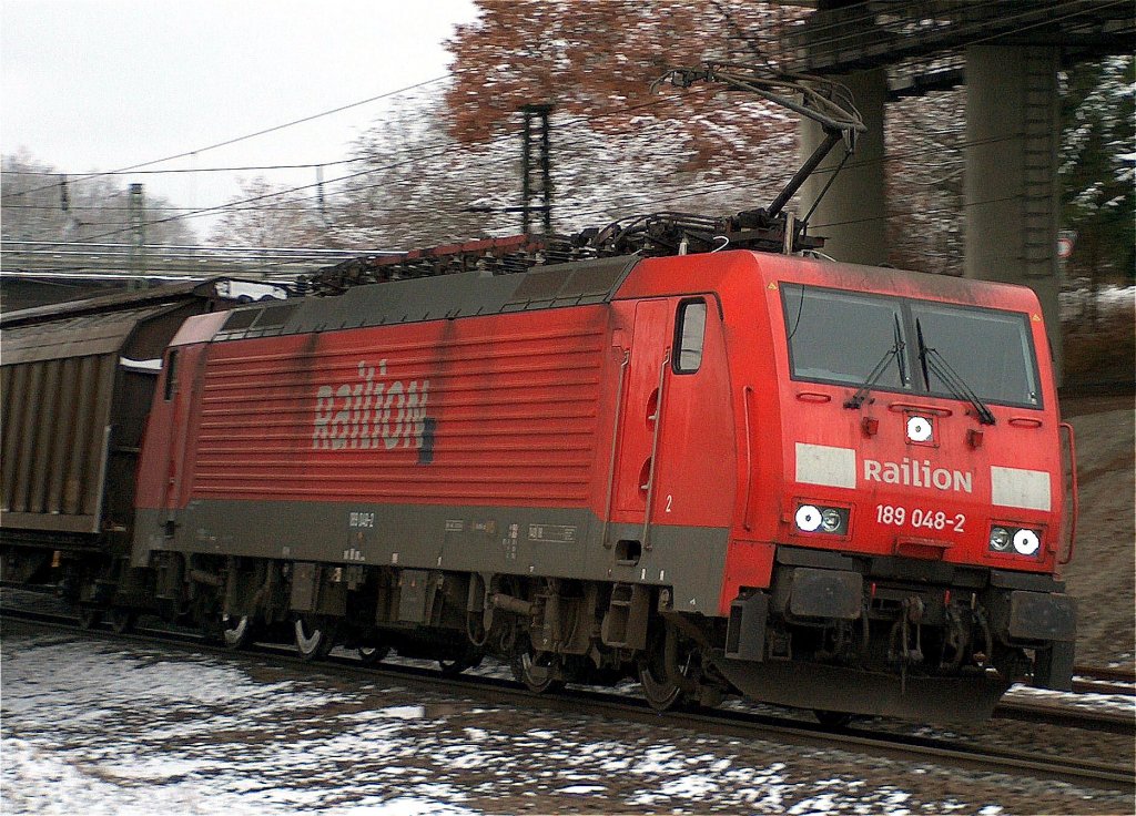 189 048-2 mit einen Gz kurz hinter Fulda (Rene)