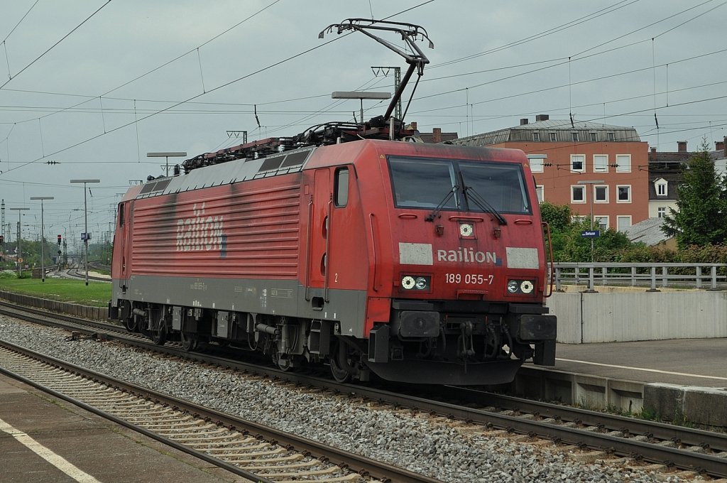 189 055 in Augsburg-Oberhausen am 21.05.2010 

