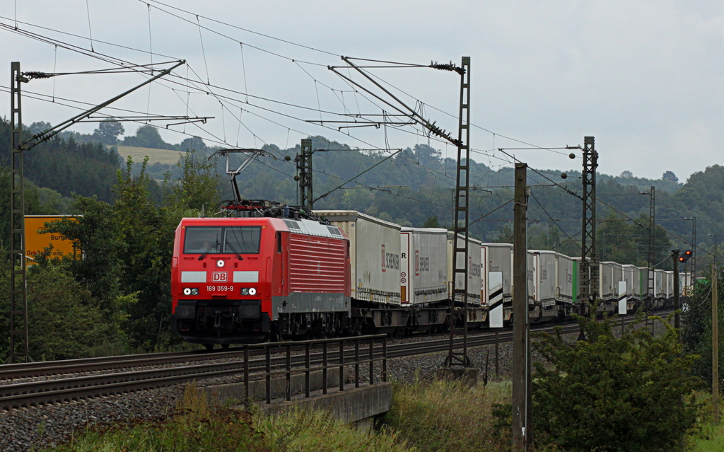 189 059-9 mit DB Schenkerzug am 12.09.12 in Haunetal Rothenkirchen 