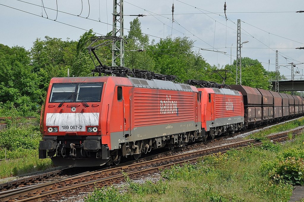 189 067 + 189 077 am 29.05.2010 in Wesel