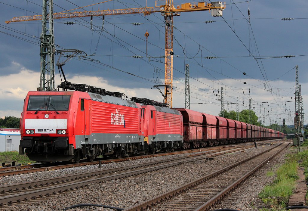 189 071-9 & 189 034 in Brhl am 15.06.2012