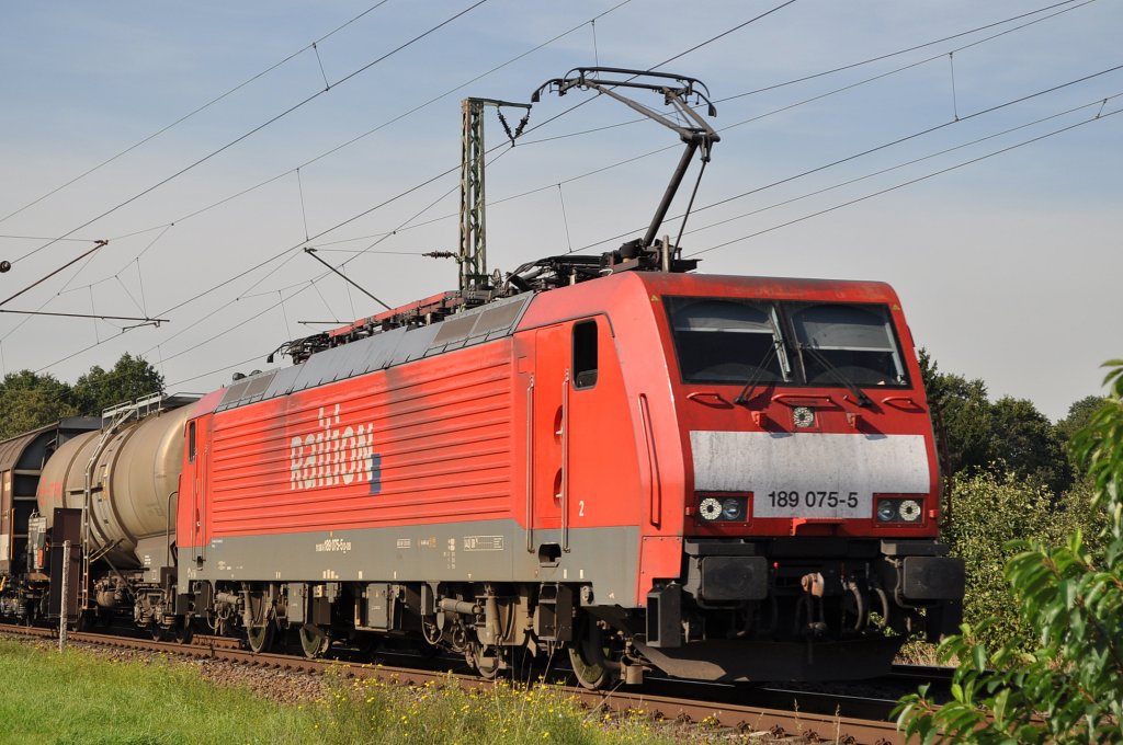 189 075 am 22.09.2010 bei Voerde
