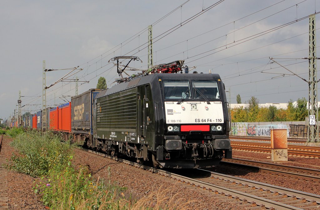 189 110 / ES 64 F4-110 bei Porz(Rhein) am 15.09.2012